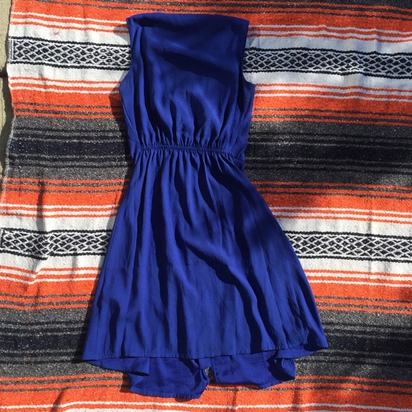 H&M Blue Zipper Dress - Picture 5 of 5